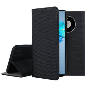 Кожен калъф тефтер и стойка Magnetic FLEXI Book Style за Huawei Mate 40 Pro черен 